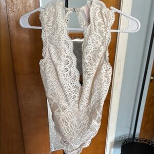 Victoria's Secret Cream Lace Chemise